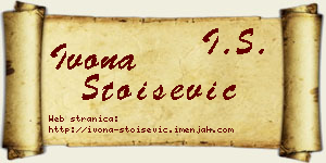 Ivona Stoišević vizit kartica